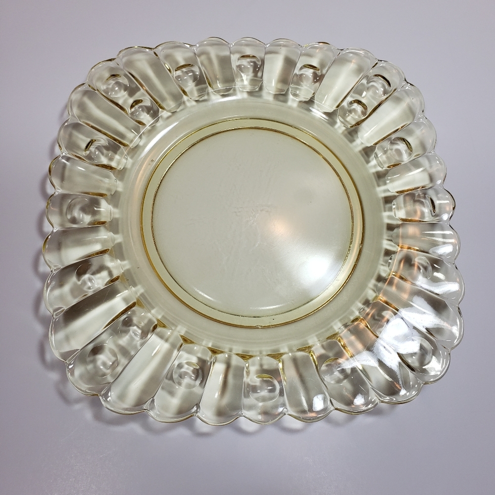 Vintage Rare Heisey  Sahara  8" Square Luncheon Plate – Old Sandwich pat…